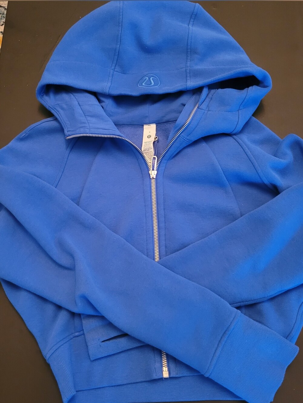 lululemon athletica Womens Blue Zip-Up Hoodie
